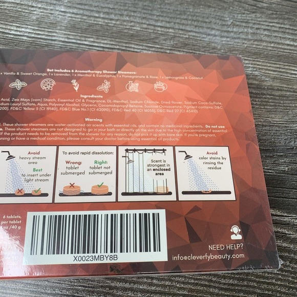 Shower Steamers Bombs by Cleverfy Six Aromatherapy Shower Bombs Essential Oils - Picture 5 of 5